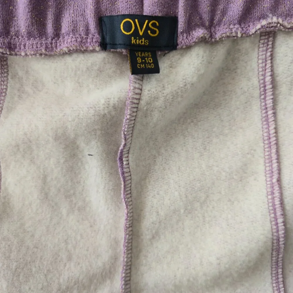 OVS Kids | Lavender & Metallic Gold Joggers | Size 9-10 - Picture 8 of 9